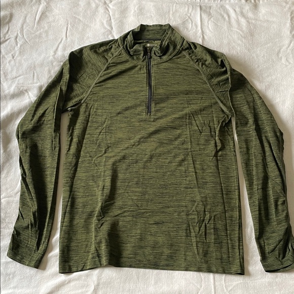Zella Tops - Forest Green Long Sleeve Activewear Top